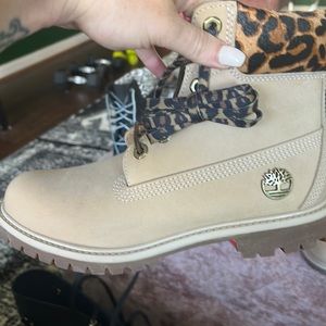 💖TIMBERLAND WOMEN'S SAFARI CHEETAH 6-INCH WATERPROOF BOOTS A2GY5 SIZE 7